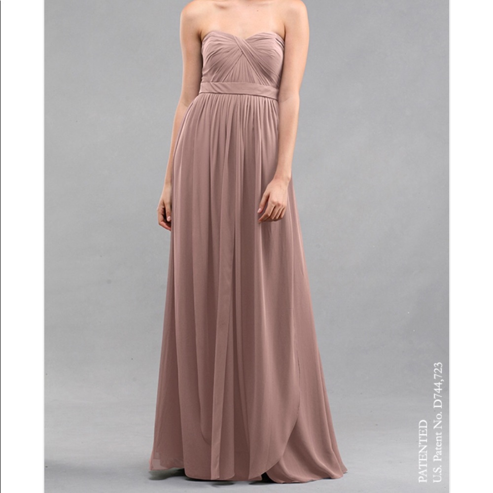 NEW W/ TAGS Jenny Yoo Aidan Dress in Pecan
